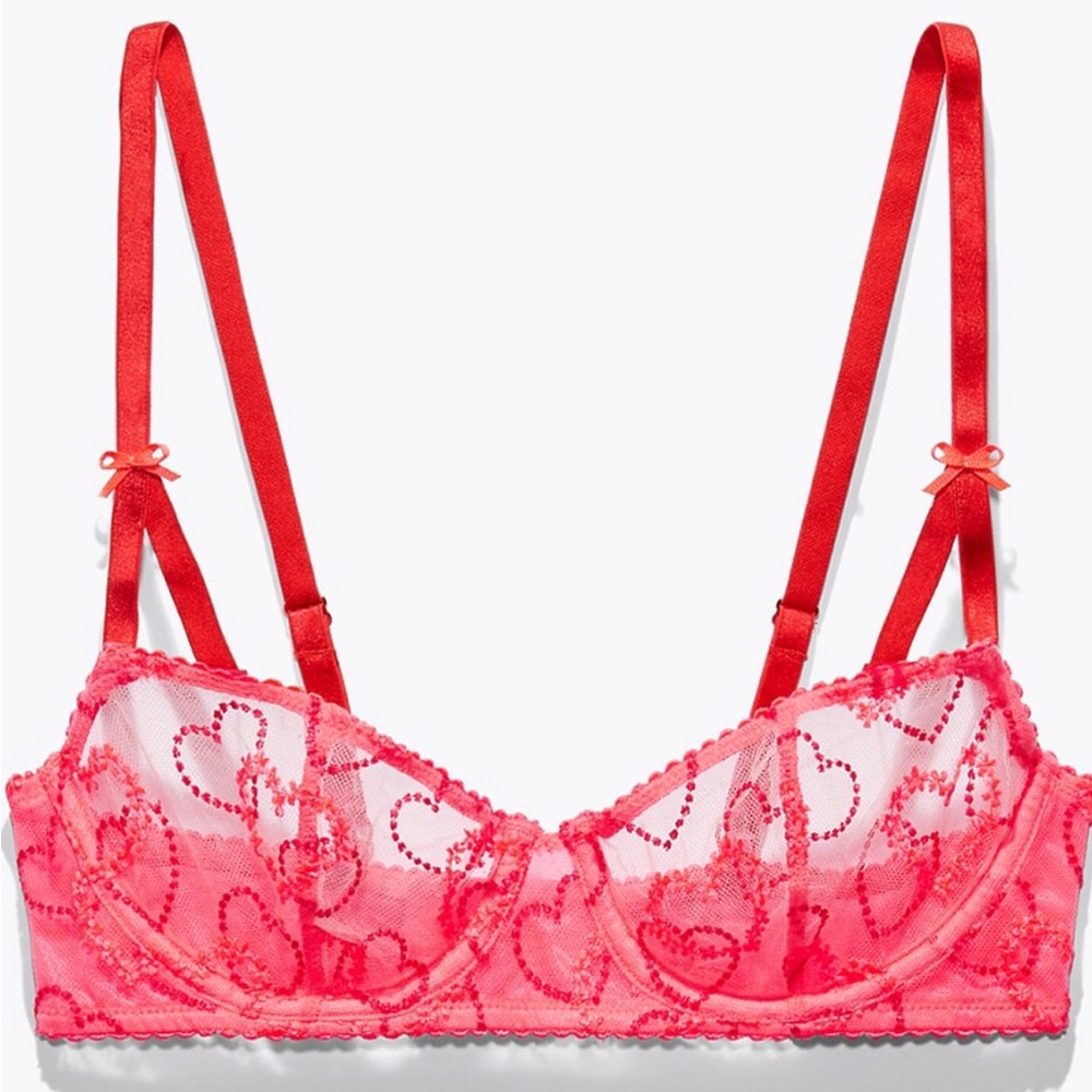 Savage X Fenty Mesh Heart Bra